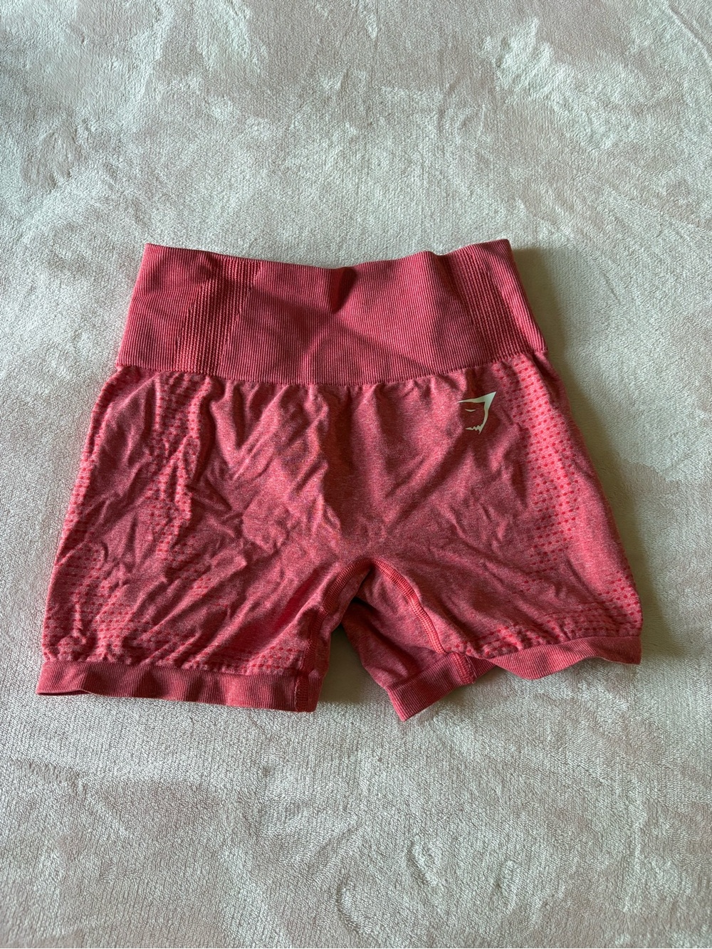 Gymshark Women’s High-Waist Seamless Bike Shorts in Raspberry Pink. Size XS